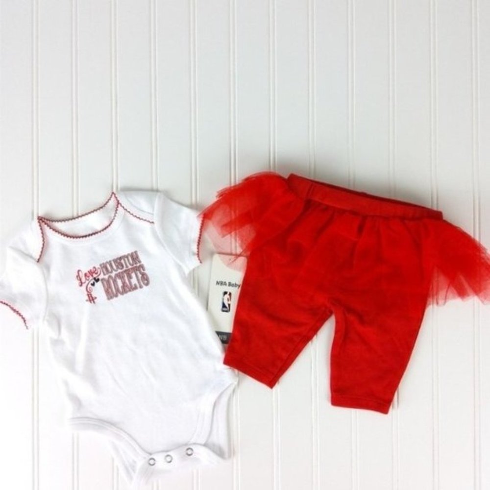 NBA Baby Houston Rockets Tutu Outfit Red 3 Months